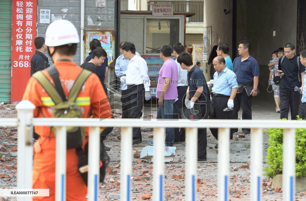 Another blast occurs in southern China, damaging building