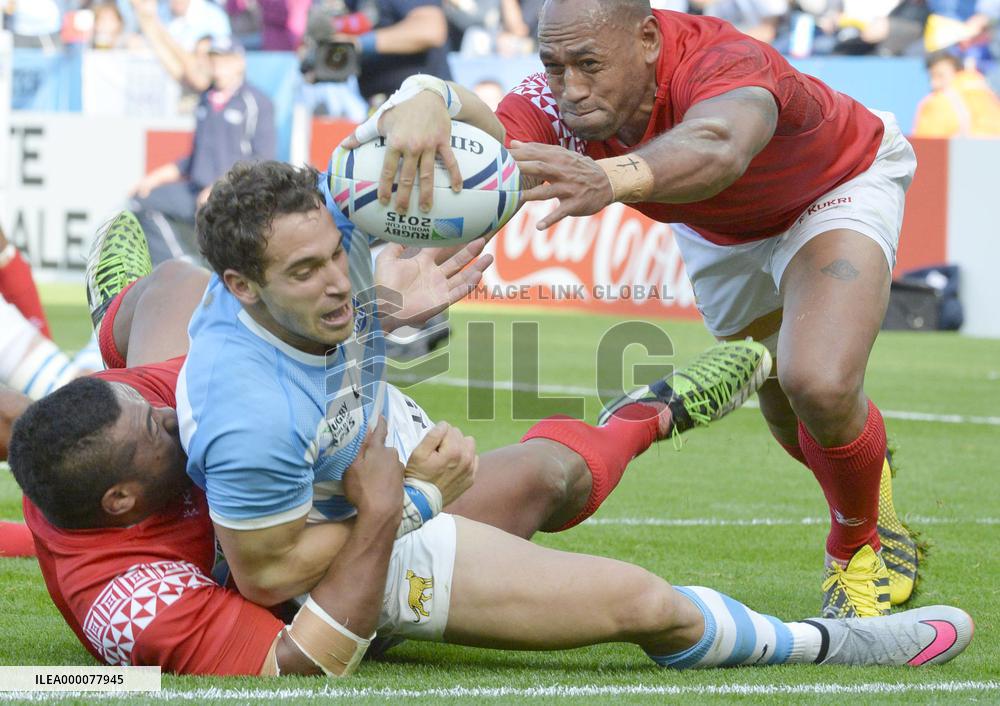 Argentina beat Tonga 45-16 in Rugby World Cup