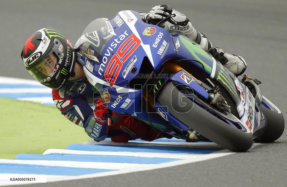Lorenzo in qualifying session at Japan MotoGP race