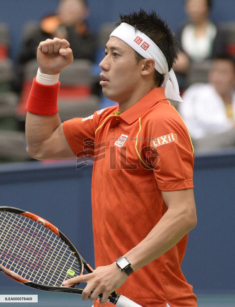 Nishikori advances to 3rd round of Shanghai Masters