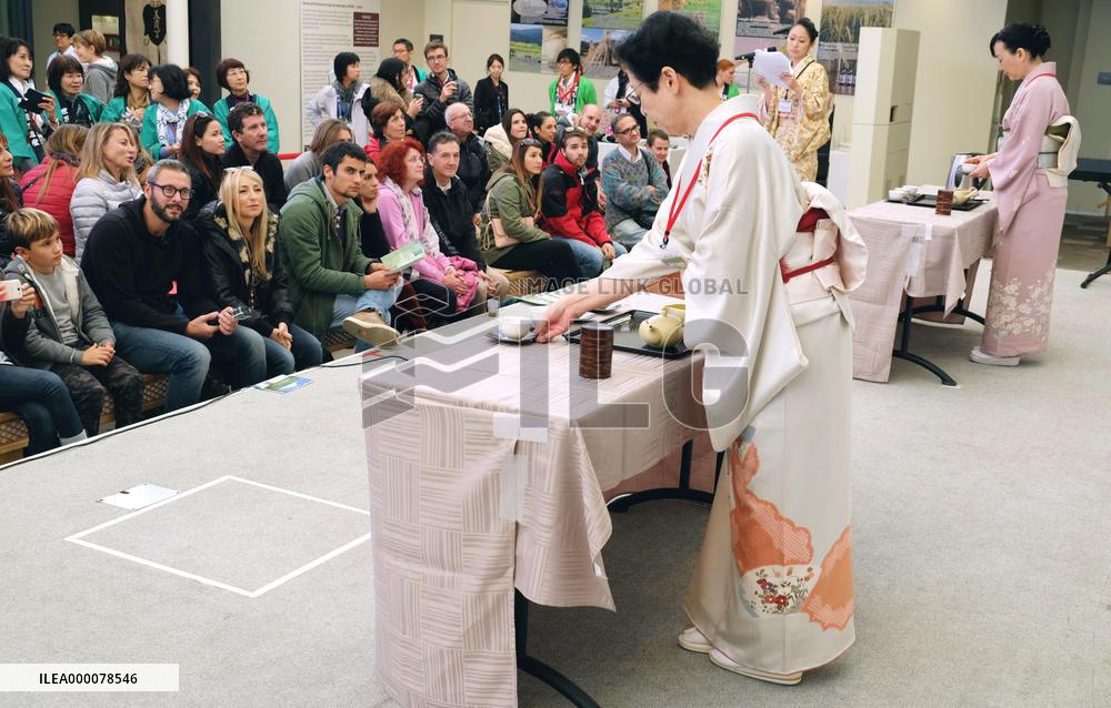 Japanese tea introduced at Milan expo