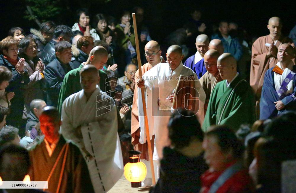 Japanese Buddhist monk spends 9 days without food, water, sleep