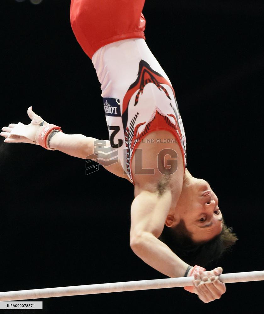Japan's Tanaka in qualifying round of world gymnastics c'ships