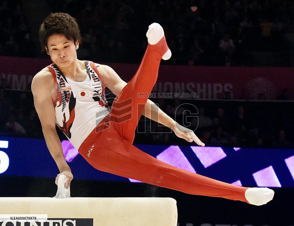 Japan's Kaya in qualifying round of world gymnastics c'ships