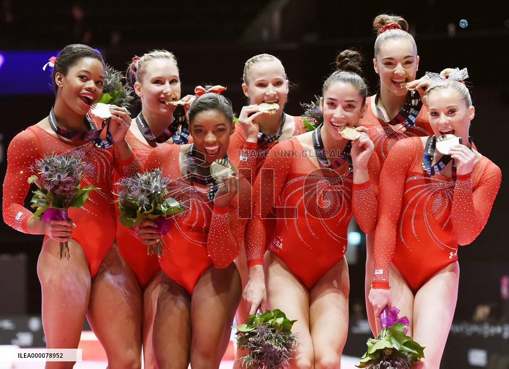 U.S. claims women's team title at world gymnastics c'ships