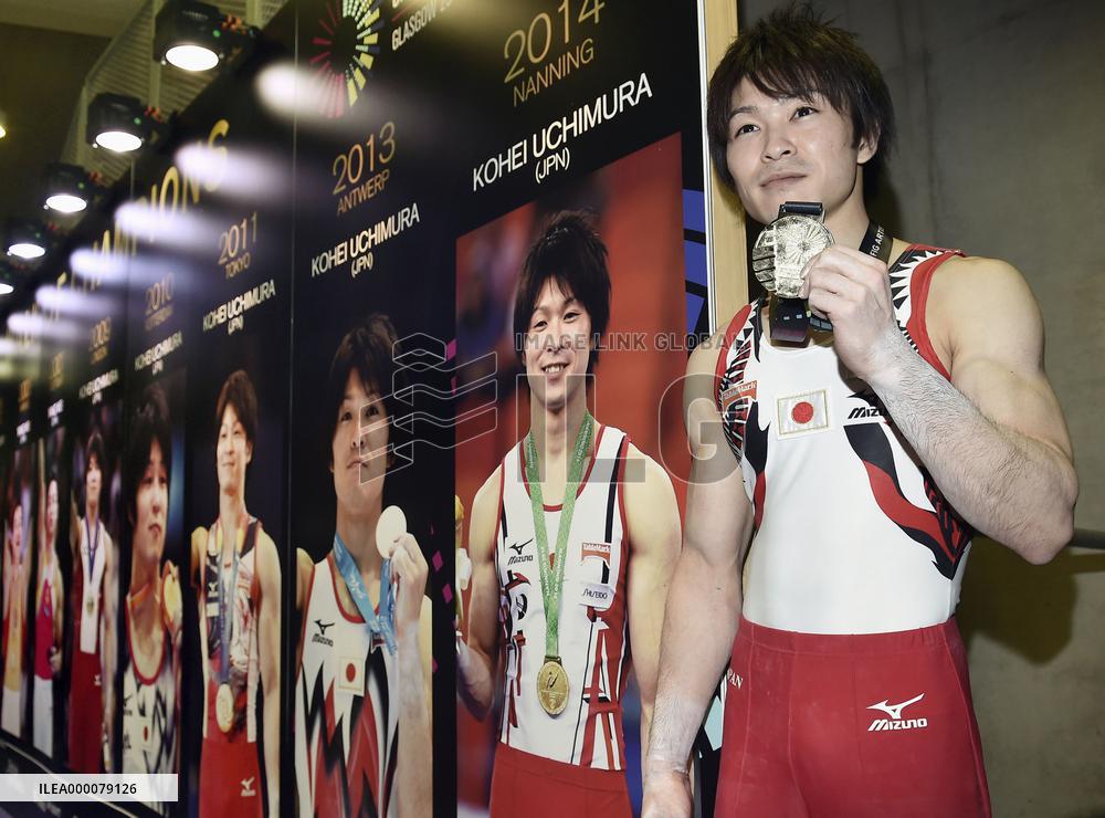 Gymnastics: Uchimura wins record 6th straight all-around world title