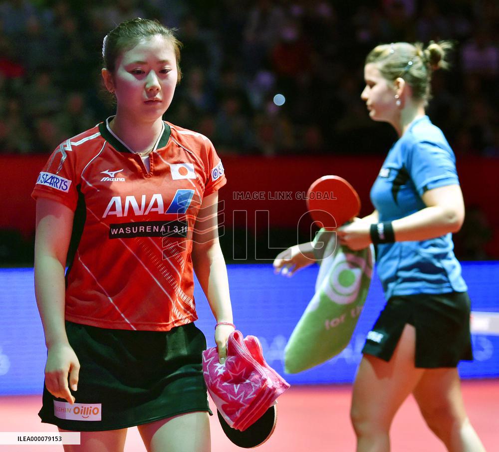 Table tennis: Fukuhara fails in world cup quarterfinals