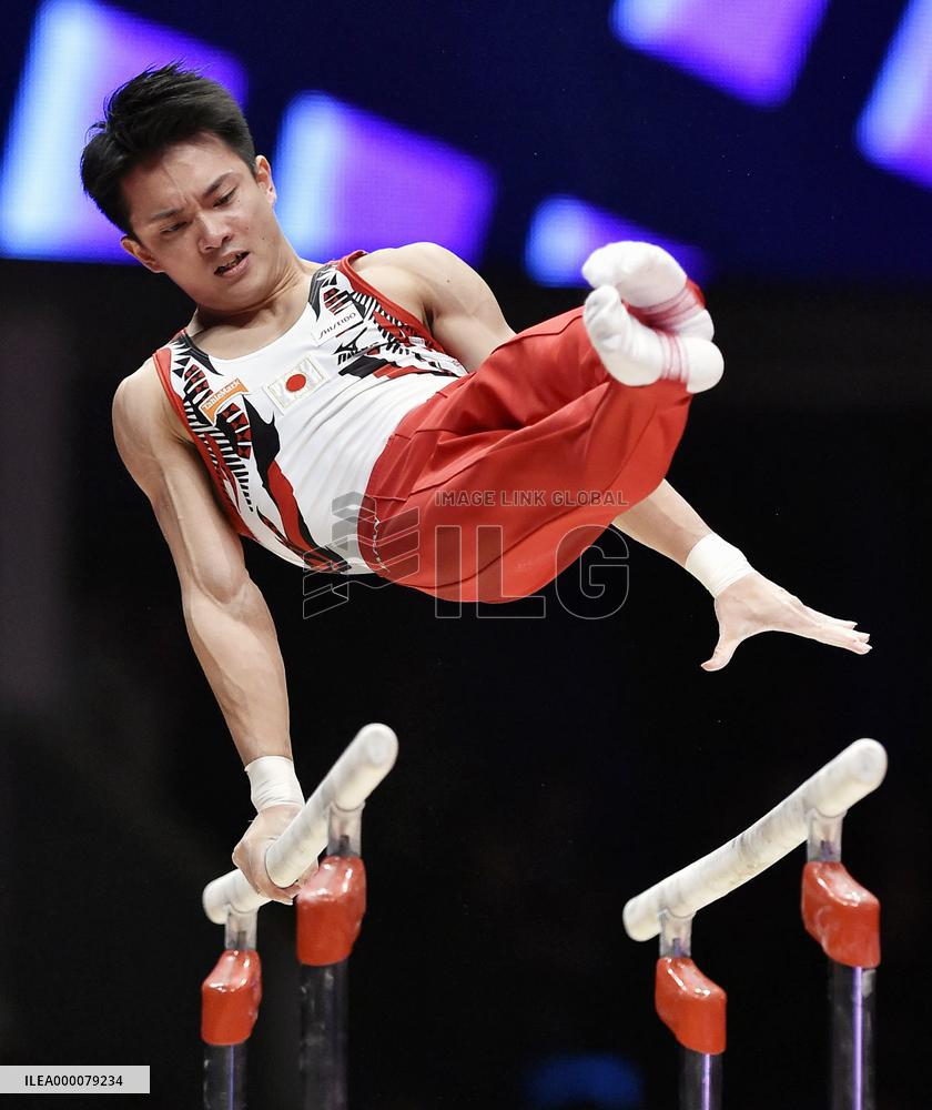 Japan's Tanaka finishes 7th in parallel bars