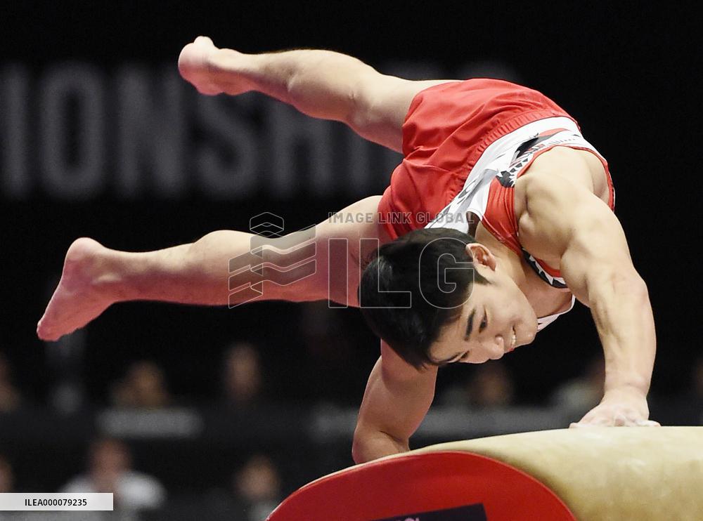 Japan's Shirai ranks 7th in men's vault