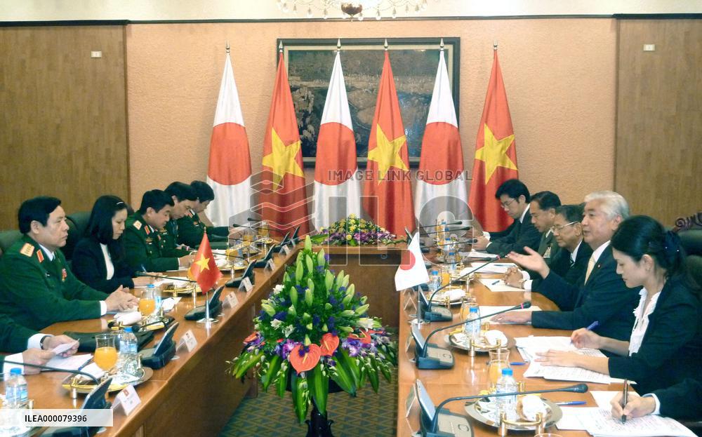 Japan, Vietnam defense chiefs meet in Hanoi