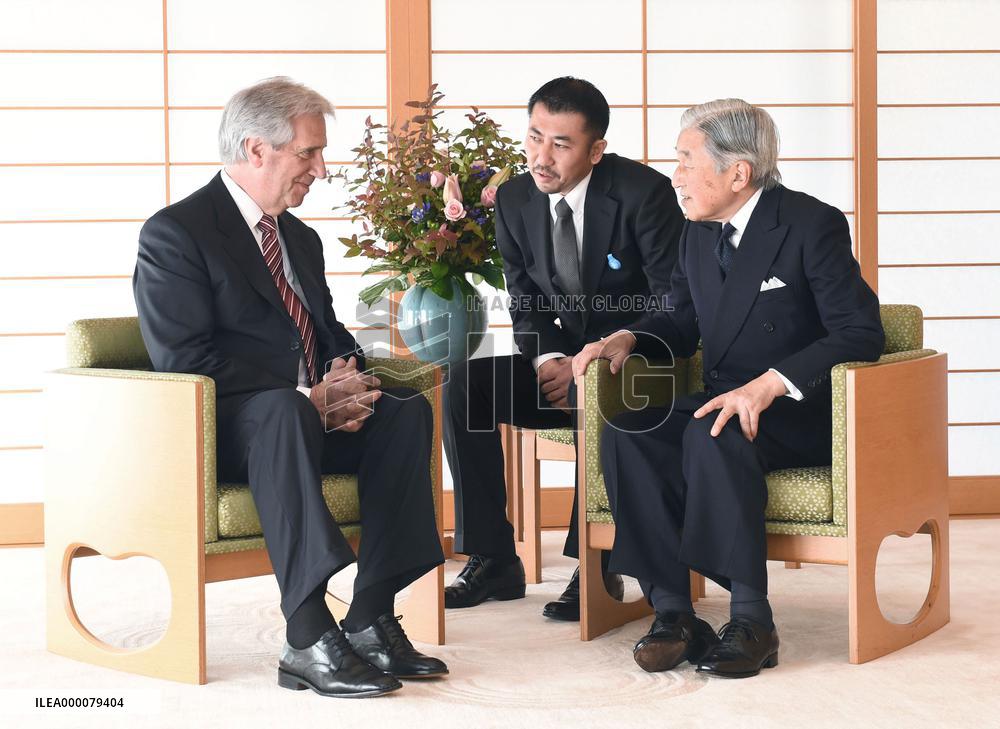 Uruguayan President Vazquez meets with emperor
