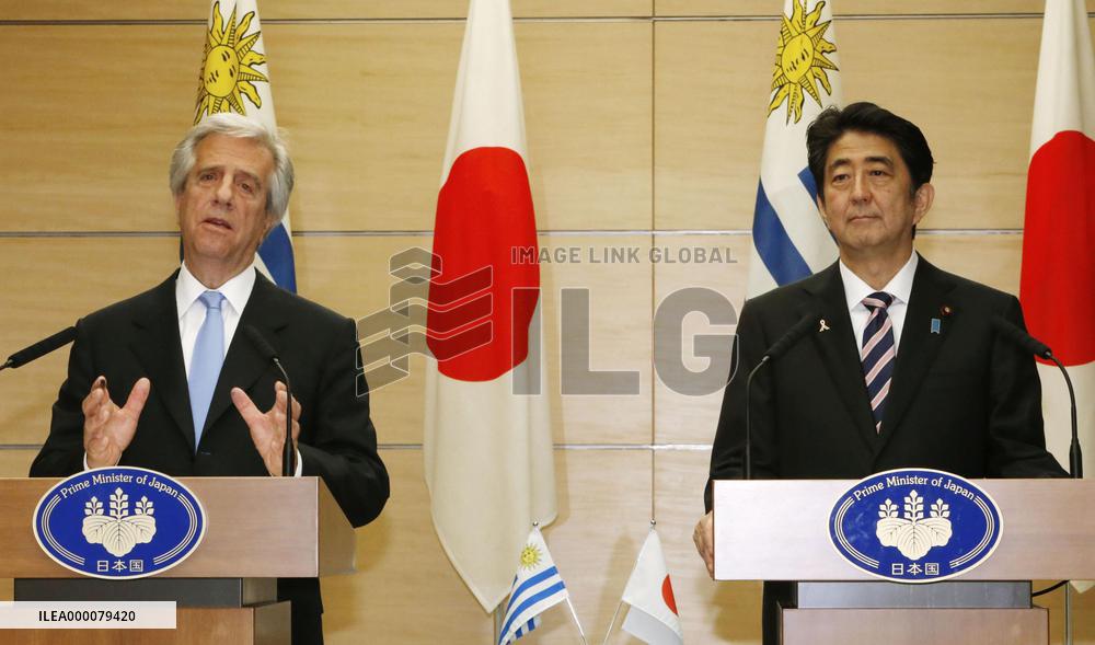 Japan, Uruguay vow to boost economic ties, cooperate in U.N. reform