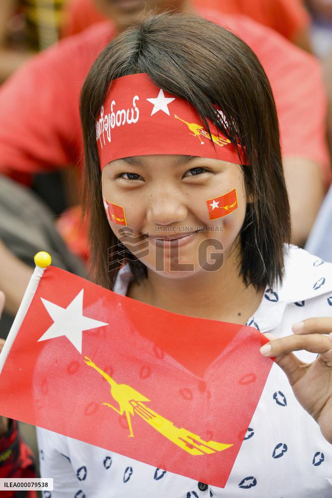 Myanmar's NLD wins all 12 of first seats declared