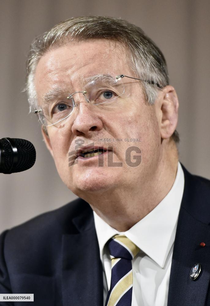 Lapasset attends press conference in Tokyo