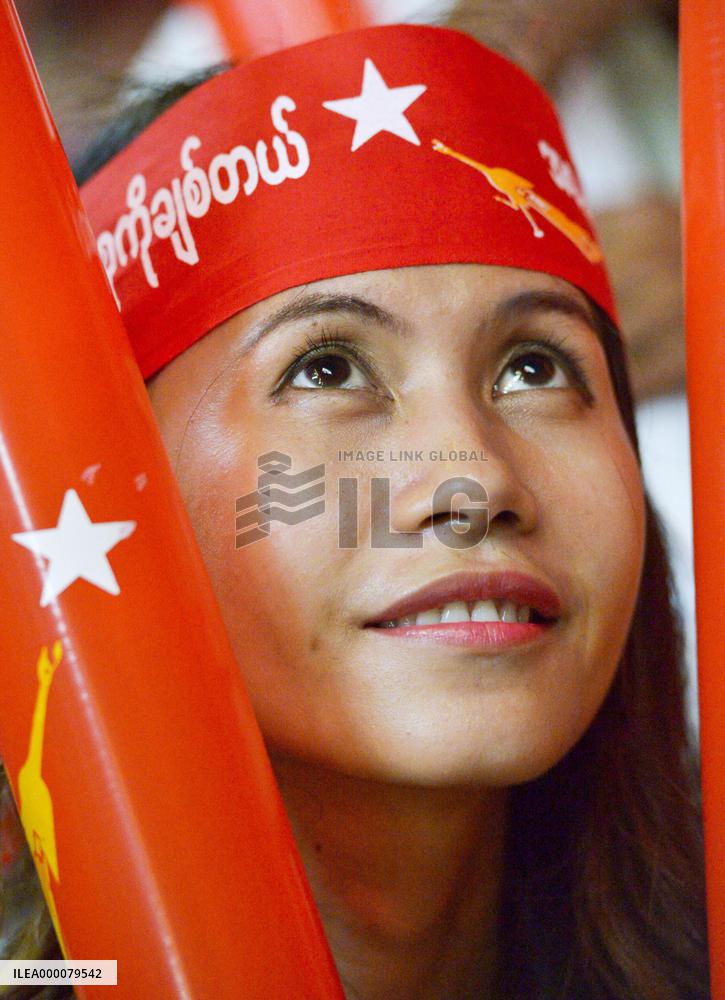 Myanmar's NLD wins all 12 of first seats declared