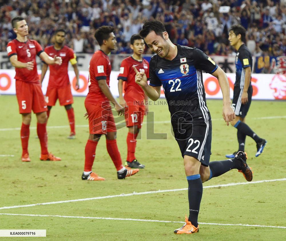 Japan beat Singapore 3-0 in World Cup qualifiers