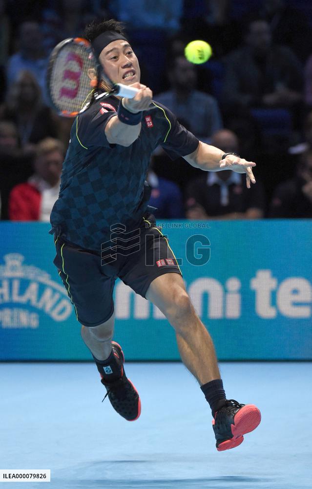 Nishikori loses Tour Finals opener against Djokovic