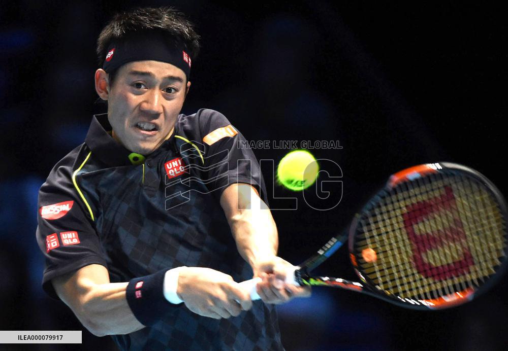 Nishikori marks 1st victory in ATP world tour finals