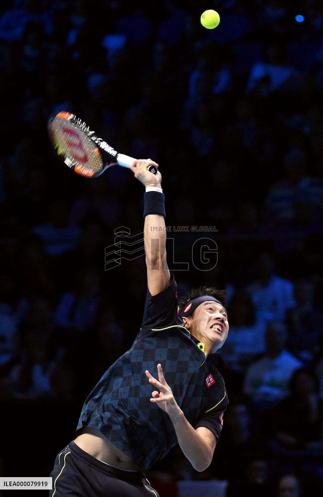 Nishikori marks 1st victory in ATP world tour finals