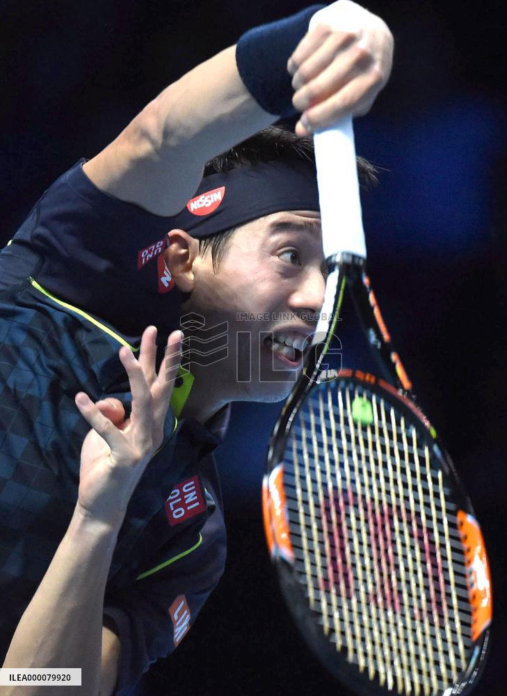 Nishikori marks 1st victory in ATP world tour finals