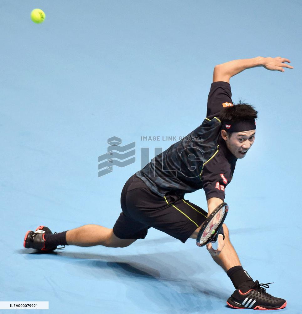 Nishikori marks 1st victory in ATP world tour finals