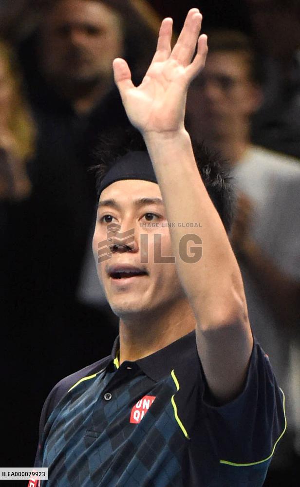 Nishikori marks 1st victory in ATP world tour finals