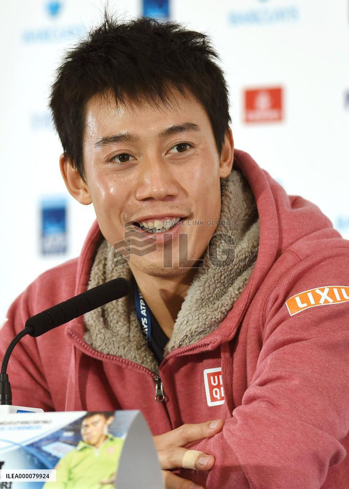 Nishikori marks 1st victory in ATP world tour finals