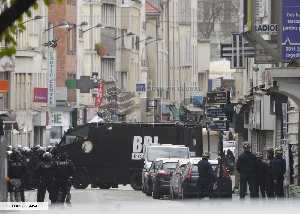 2 dead, 7 arrested in police raid targeting Paris attacks mastermind