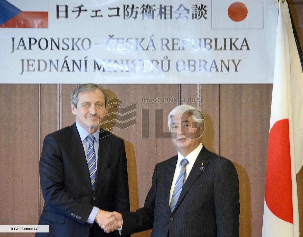 Japan, Czech defense ministers meet in Tokyo