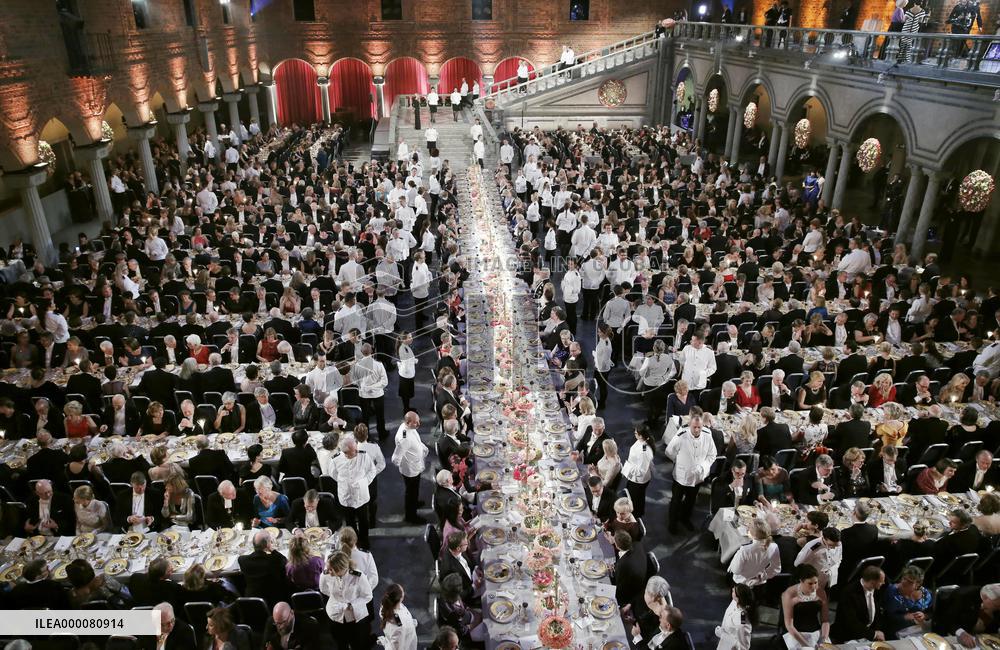 Traditional Nobel banquet in Stockholm
