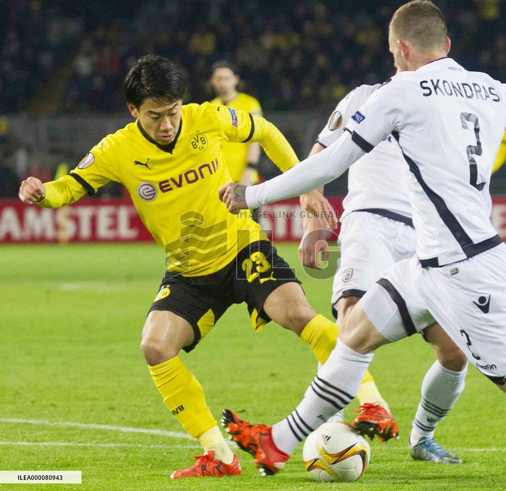 Kagawa in Dortmund's loss to PAOK in Europa League