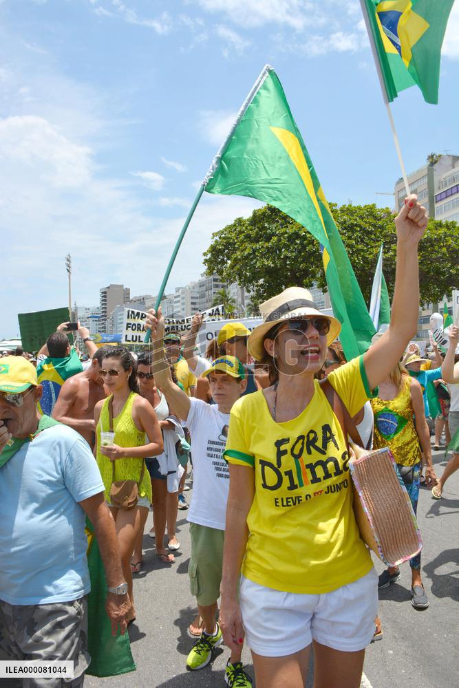 Rally to seek impeachment of president held in Brazil