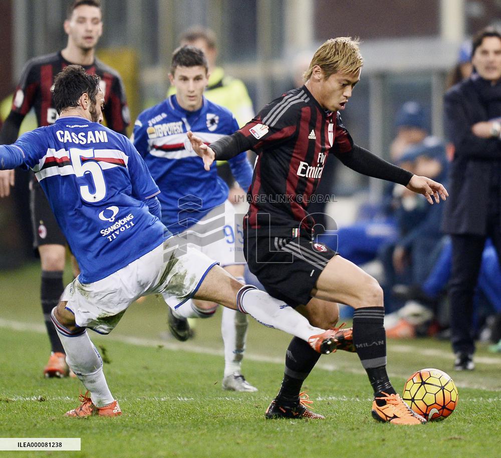 Milan vs. Sampdoria in Coppa Italia