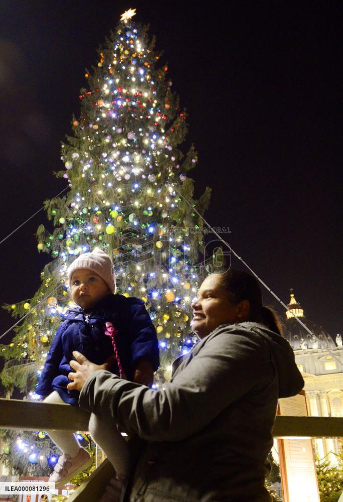 Christmas tree in Vatican City