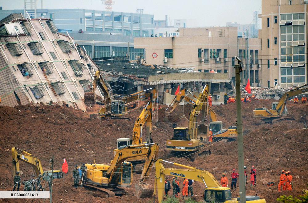 91 missing after "man-made" landslide in southern China