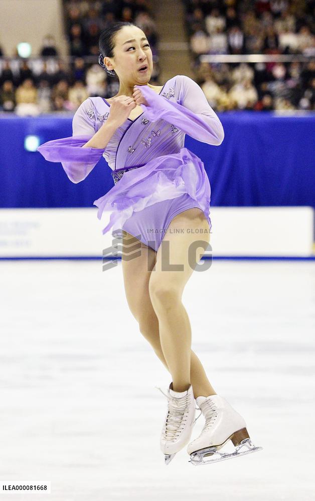 Asada finishes 3rd at figure skating national championships
