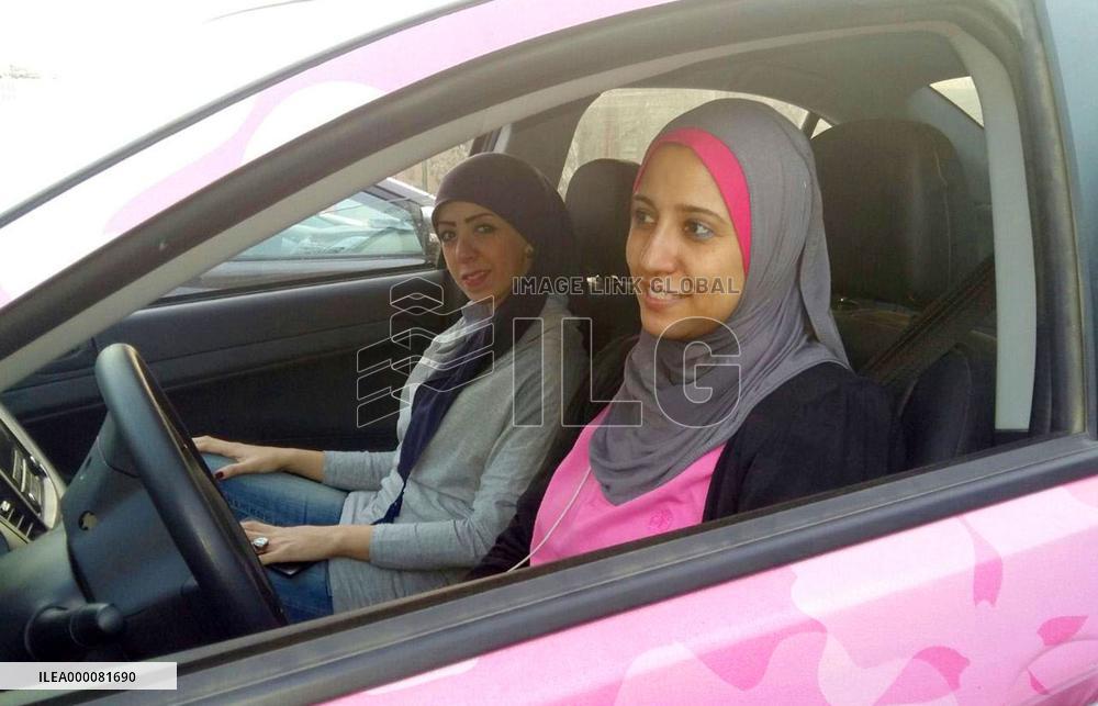 Female-only taxi in Cairo