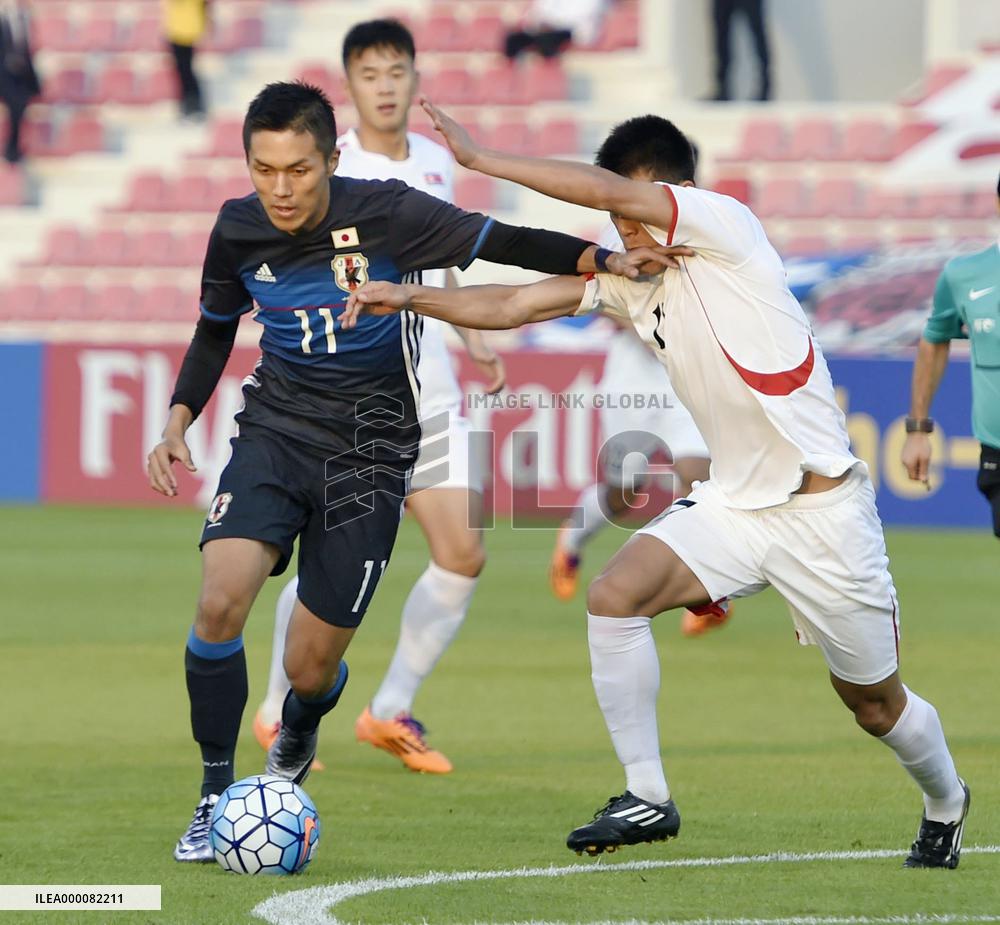 Japan faces off against N. Korea in U-23 Olympic qualifier
