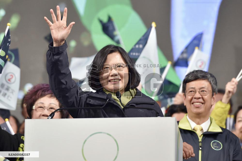 DPP's Tsai wins Taiwan presidential election