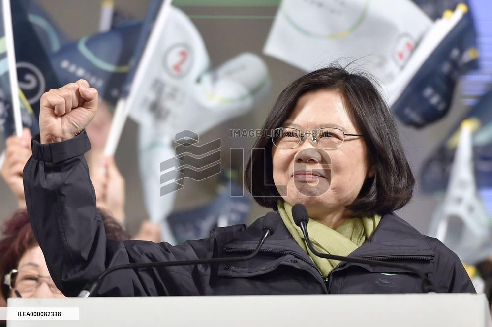 DPP's Tsai wins Taiwan presidential election