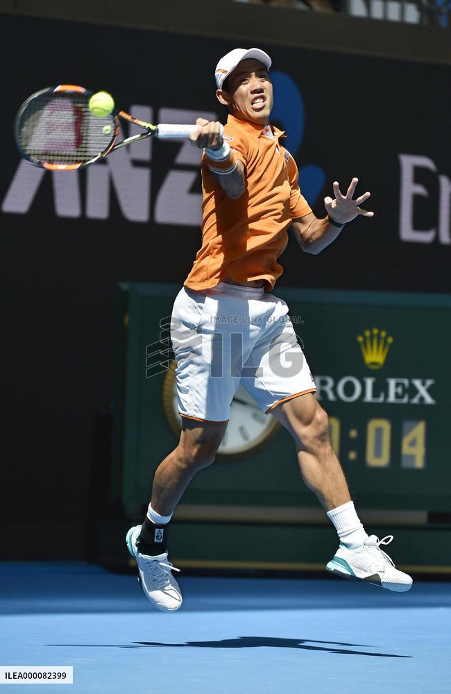 Nishikori advances to Australian Open 2nd round
