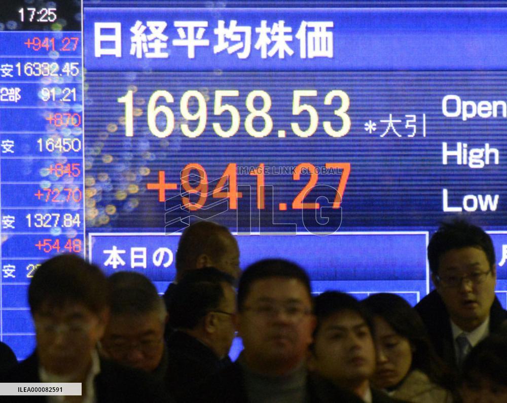 Tokyo stocks jump 6%