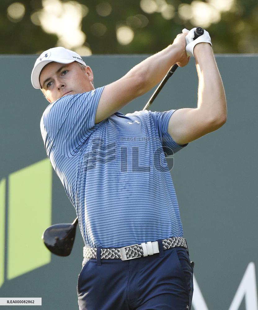 Spieth at 1st day of SMBC Open