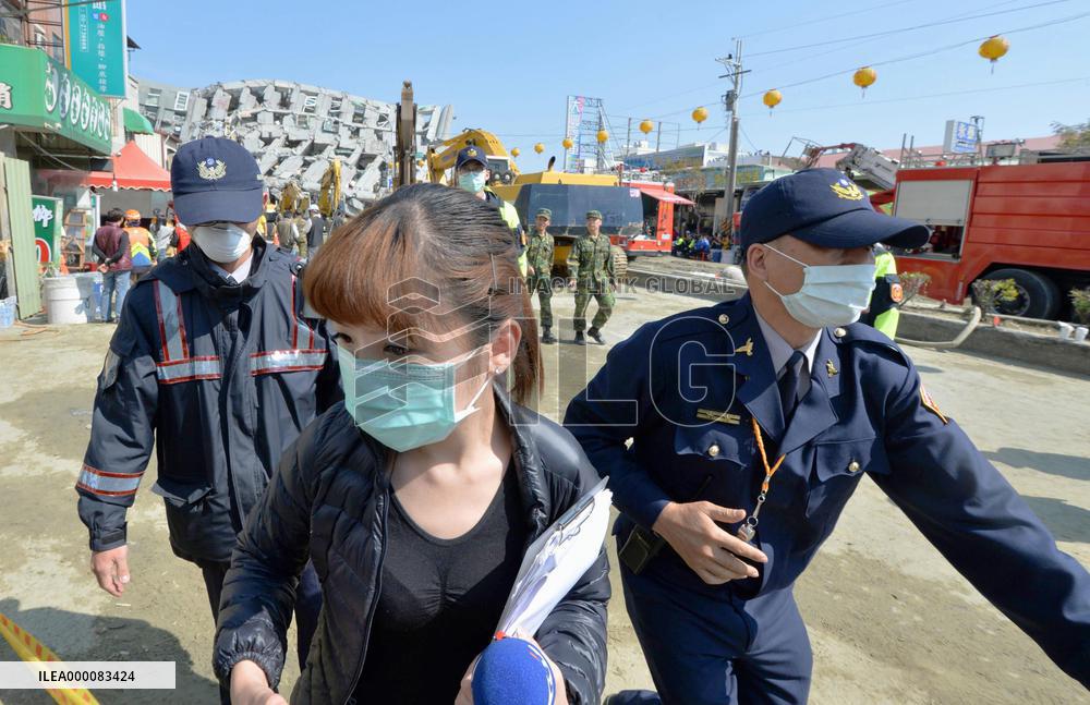 Rescue operations continue in quake-hit Tainan