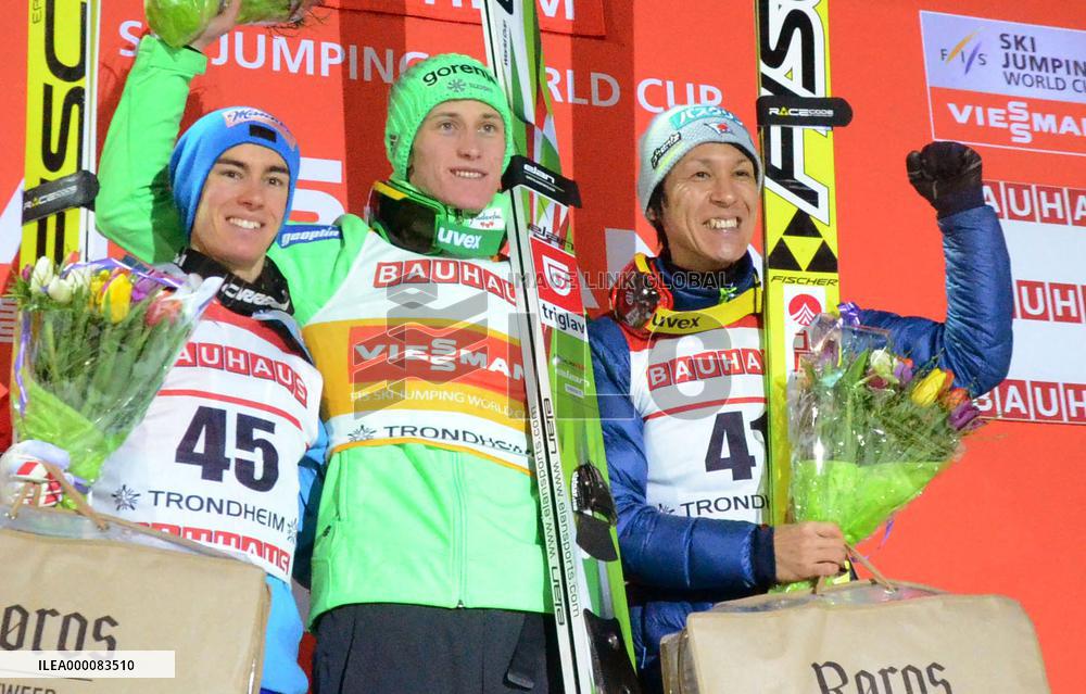 Slovenia's Prevc wins World Cup ski jump meet