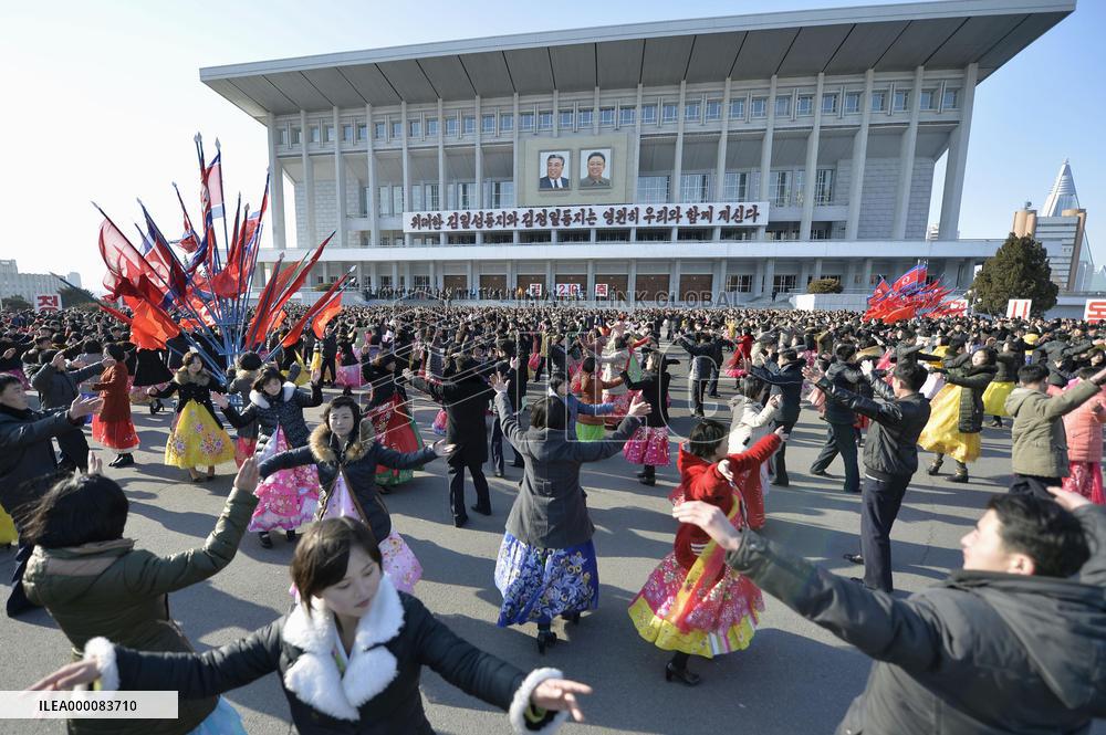 N. Korea basks in afterglow of rocket launch on key anniversary