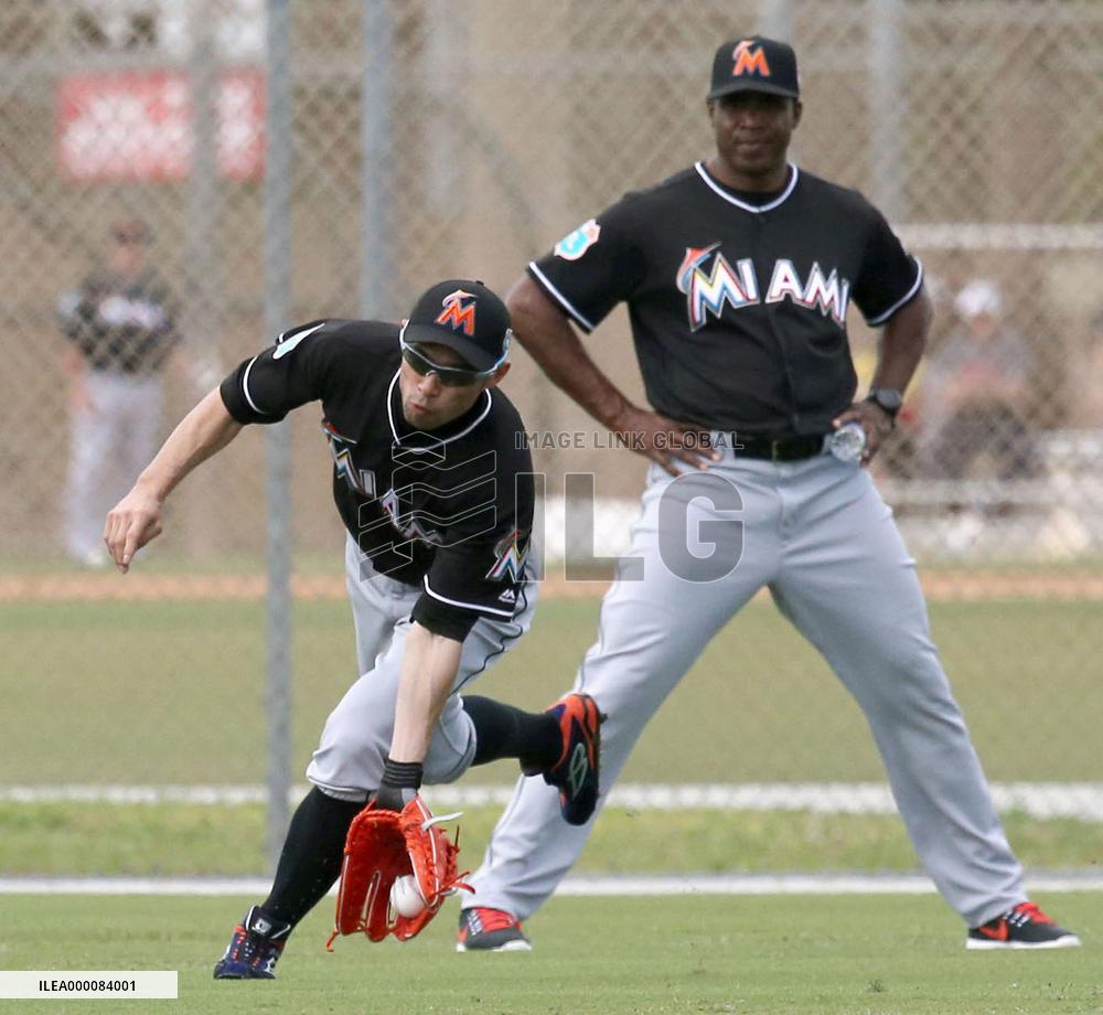 Ichiro at Marlins spring training