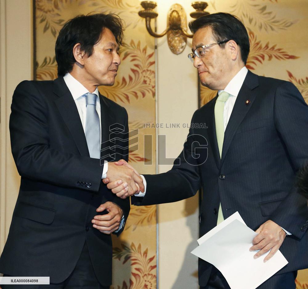 DPJ, Innovation Party OK merger in March for summer election