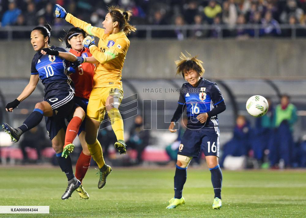 Soccer: Japan in danger of missing out on Rio after draw with S. Korea