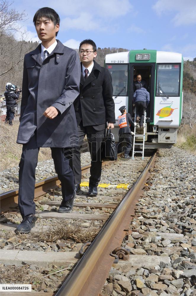 Tsunami evacuation drill on 5th anniversary in Japan